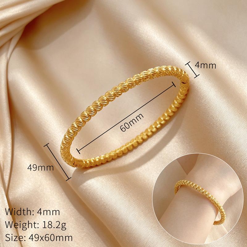Stainless Steel Bangle for Women Vintage Spiral Chain Design Can Open Bangle Bracelet Jewelry Birthday Gifts for Lover
Stainless Steel Bangle for Women Vintage Spiral Chain Design Can Open Bangle Bracelet Jewelry Birthday Gifts for Lover