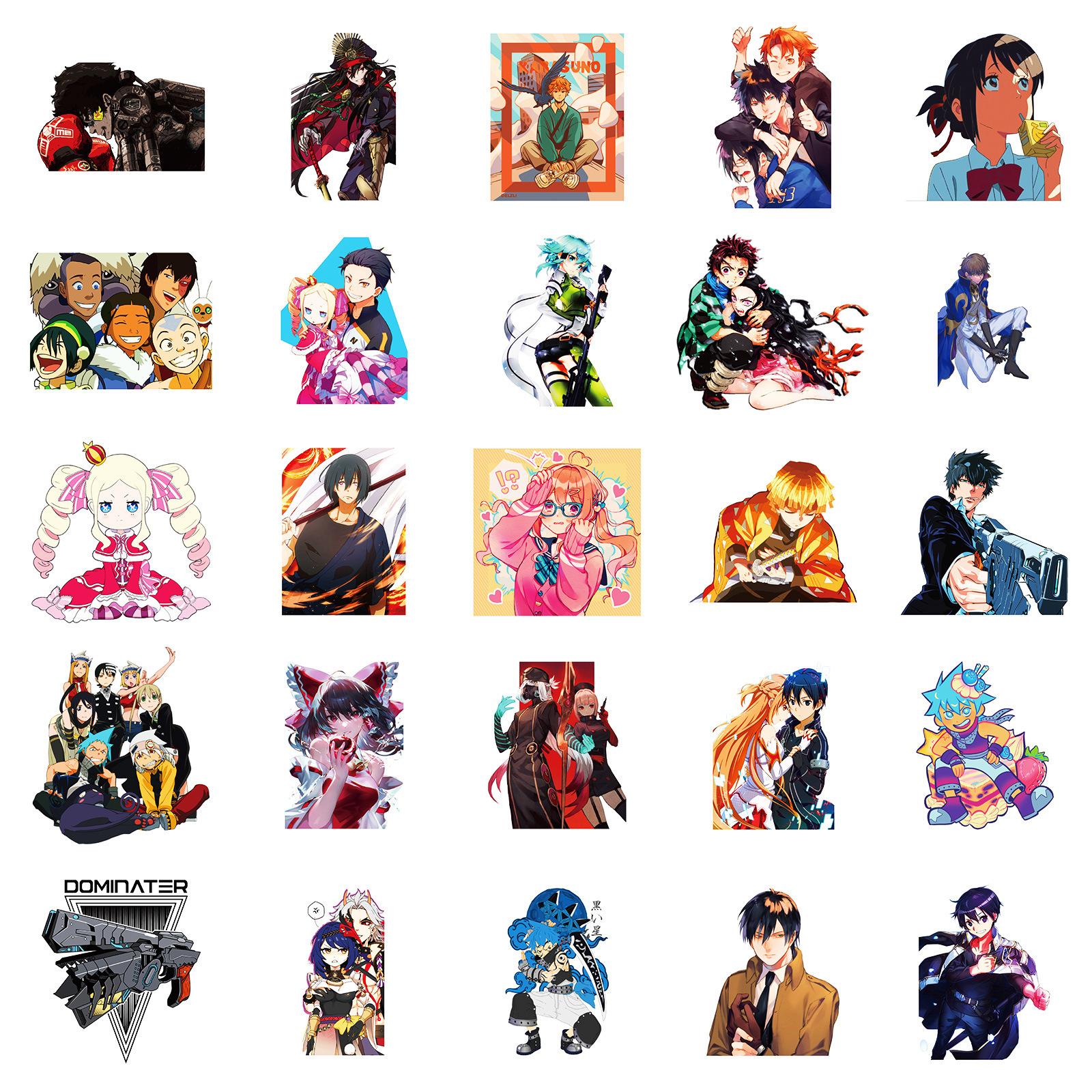 50 наклеек в стиле японского аниме, смешанные, наклейки для плоского чемодана, автомобиля, анимационные граффити-наклейки
50 наклеек в стиле японского аниме, смешанные, наклейки для плоского чемодана, автомобиля, анимационные граффити-наклейки
