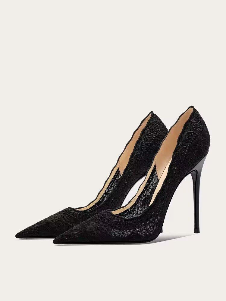 White wedding shoes bridal shoes design sense niche lace pointed thin heel shallow mouth French high heels femininity socialite 42 чёрный
White wedding shoes bridal shoes design sense niche lace pointed thin heel shallow mouth French high heels femininity socialite 42 чёрный