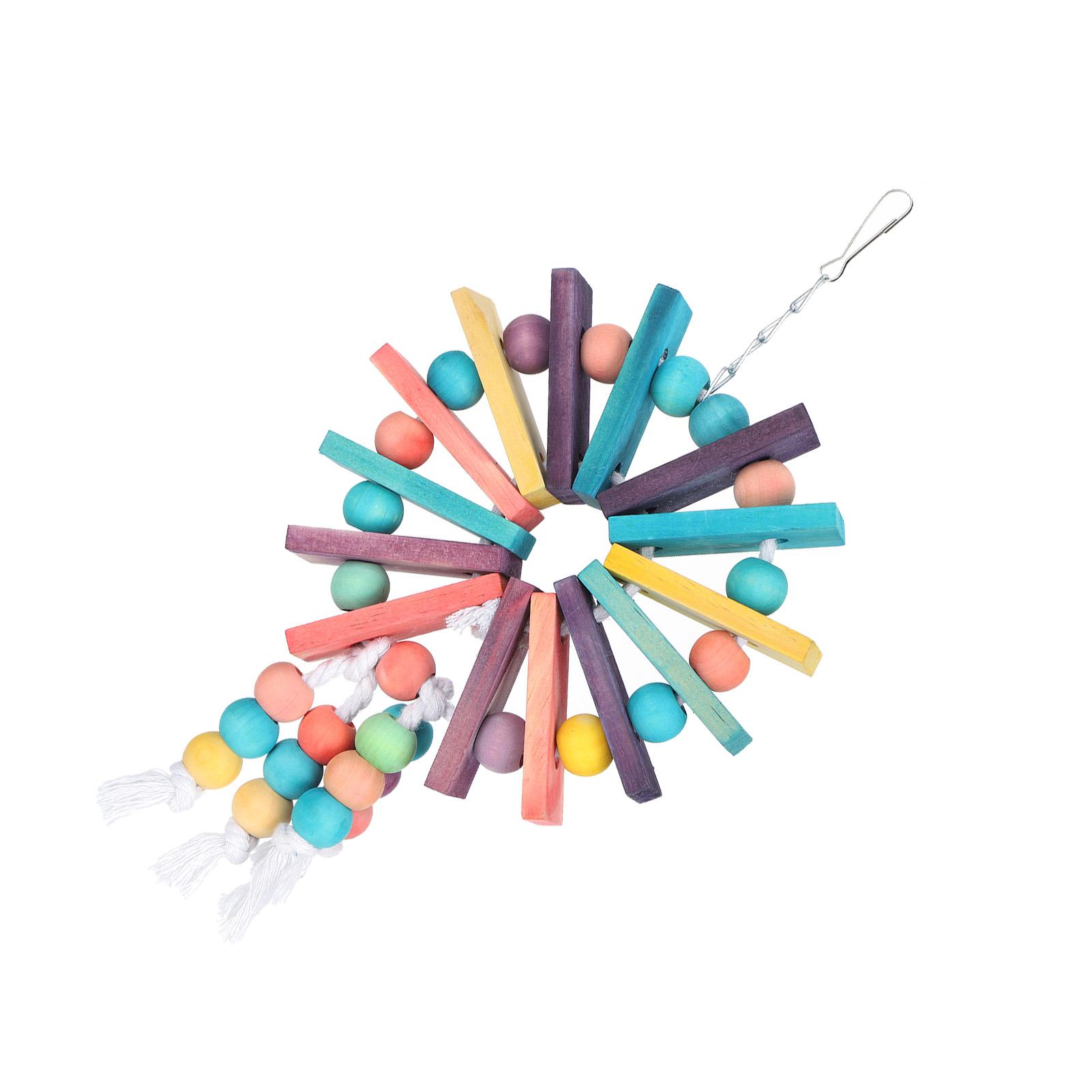 Parrot Color Block Toy Bird Wooden Chewing Hanging Plaything Pets Colorful Swing Toy
Parrot Color Block Toy Bird Wooden Chewing Hanging Plaything Pets Colorful Swing Toy