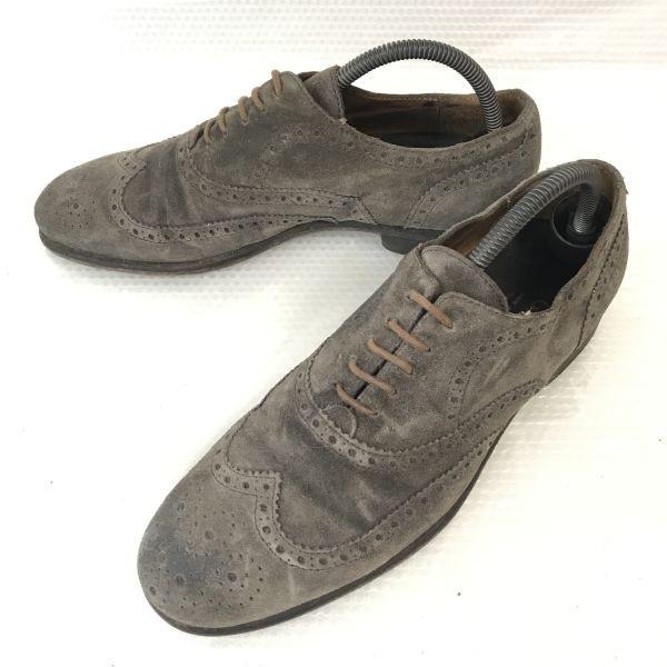 Made in Italy GIORGIO RICCI Suede Leather Full Brogue Wingtip 40 / 25.0cm / Brown Dress Shoes
Made in Italy GIORGIO RICCI Suede Leather Full Brogue Wingtip 40 / 25.0cm / Brown Dress Shoes
