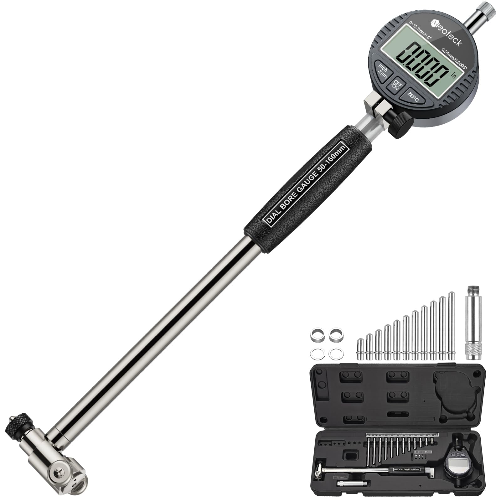 Neoteck Bore Gauge Dial Bore Digital Dial Measuring Range Accuracy Dial Measuring Range Dial Inner Diameter Includes 12 Standard Cylinder Gauge Set,
Neoteck Bore Gauge Dial Bore Digital Dial Measuring Range Accuracy Dial Measuring Range Dial Inner Diameter Includes 12 Standard Cylinder Gauge Set,