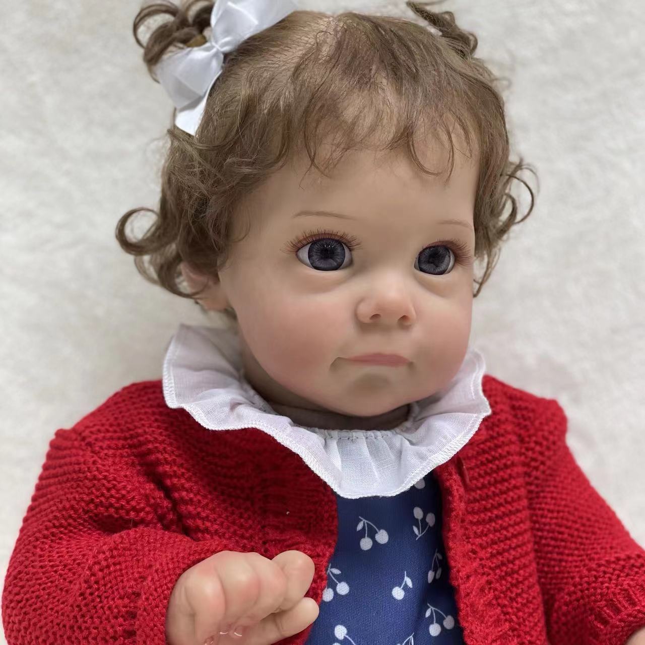 22-дюймовые куклы Bebê Reborn Maggie, ручная роспись, реалистичные куклы Reborn Baby с прошитыми волосами, игрушки-куклы
22-дюймовые куклы Bebê Reborn Maggie, ручная роспись, реалистичные куклы Reborn Baby с прошитыми волосами, игрушки-куклы