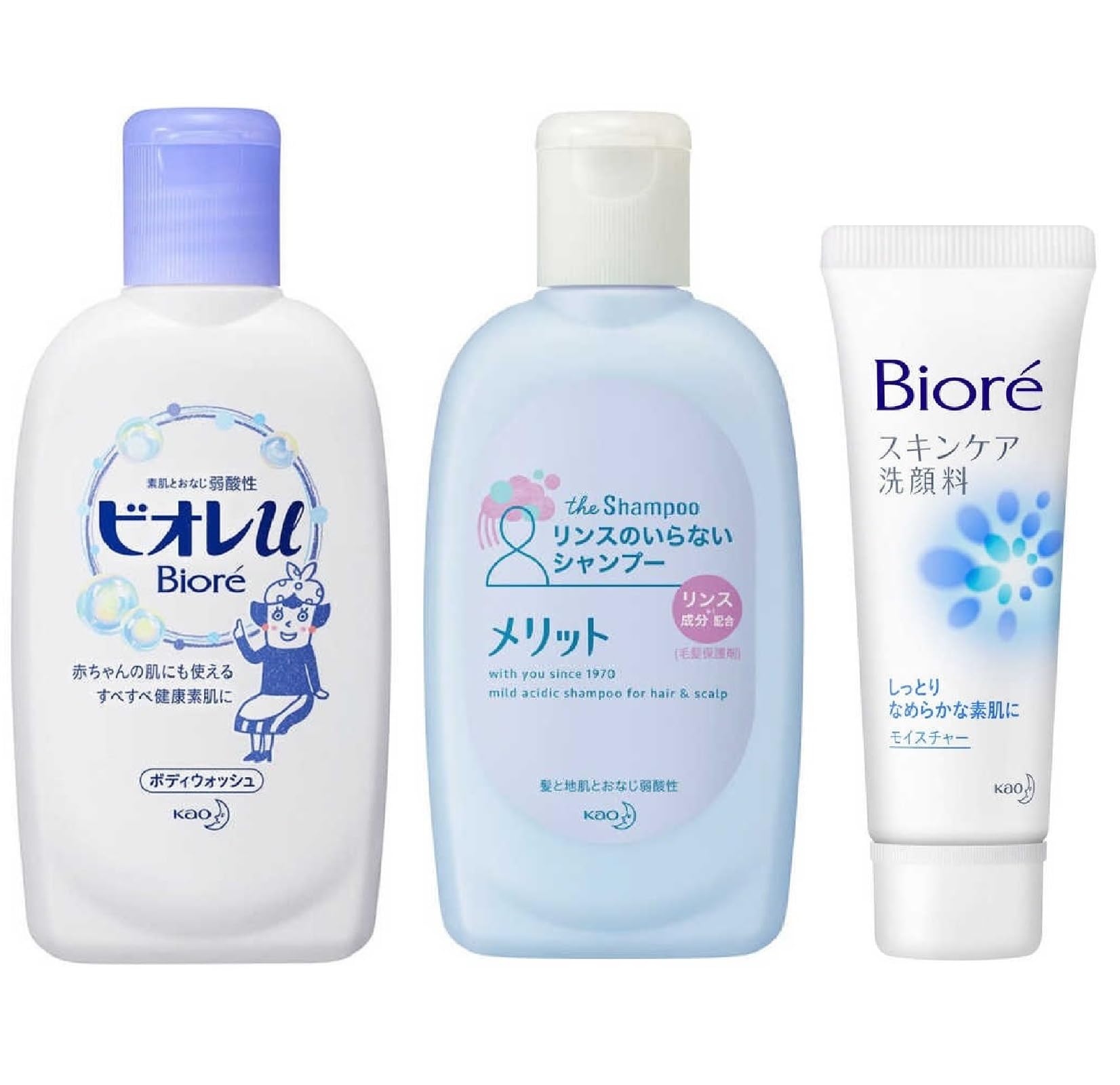 Набор Kao 3 Kao Biore U Мини-гель для душа 90 мл Merit Несмываемый шампунь Mini 80 мл Biore Skin Care Увлажняющее очищающее средство для лица Mini 30 г для путешествий Белый [Travel
Набор Kao 3 Kao Biore U Мини-гель для душа 90 мл Merit Несмываемый шампунь Mini 80 мл Biore Skin Care Увлажняющее очищающее средство для лица Mini 30 г для путешествий Белый [Travel