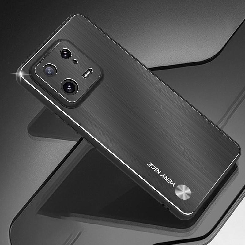 For Xiaomi 13 Brushed Phone Protector Aluminium Alloy Back TPU Frame Anti-Scratch Cover Silver
For Xiaomi 13 Brushed Phone Protector Aluminium Alloy Back TPU Frame Anti-Scratch Cover Silver