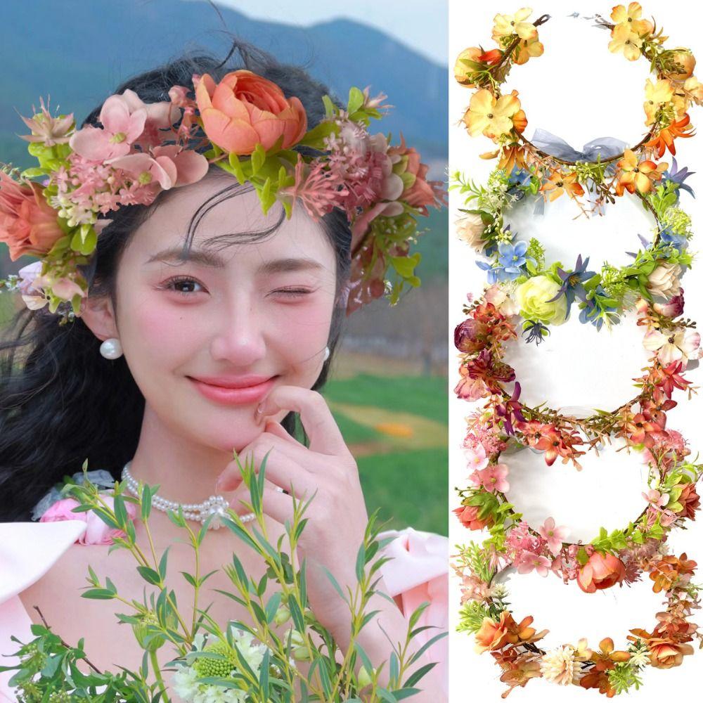 Colorful Artificial Flower Wreath Headband Handmade Garland Head Hoop Party Favors Style 5
Colorful Artificial Flower Wreath Headband Handmade Garland Head Hoop Party Favors Style 5
