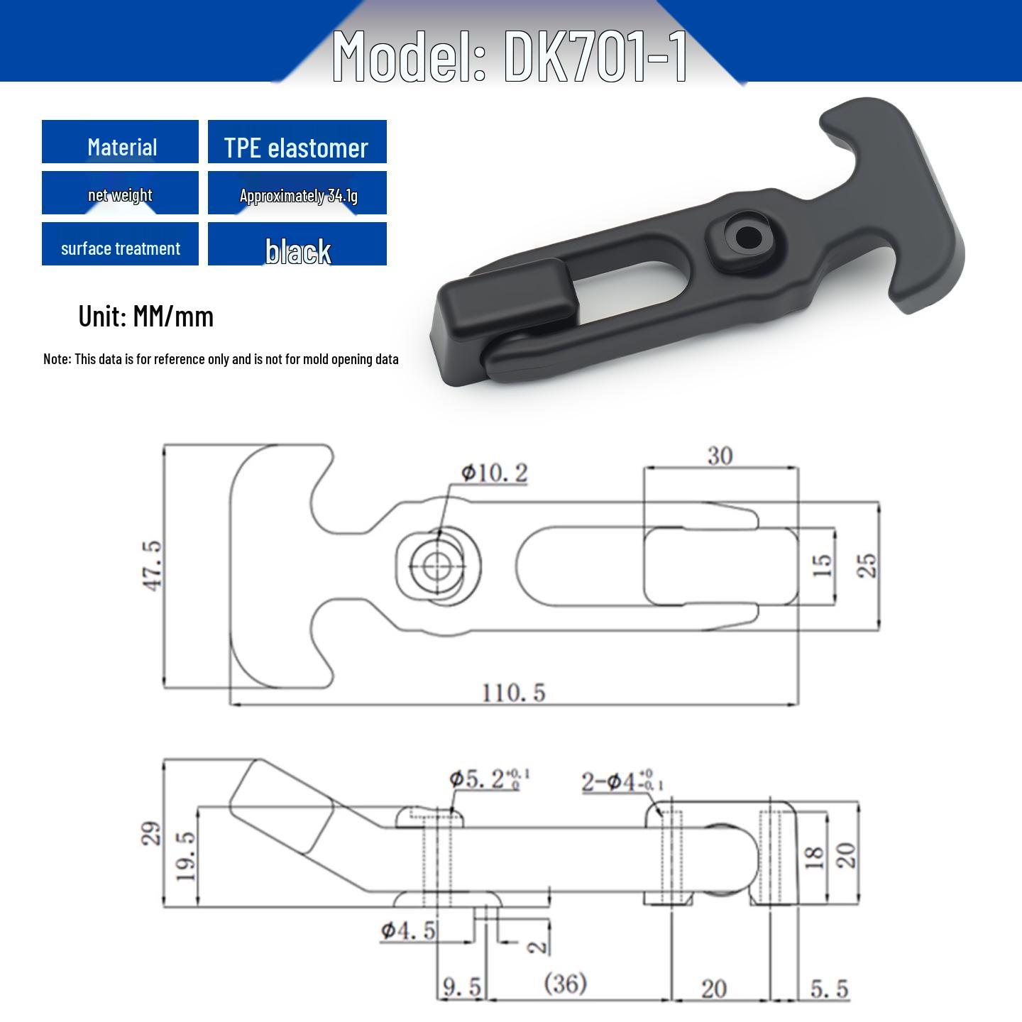 Shockproof Rubber T-Shaped Buckle Lock for Insulated Toolbox DK701
Shockproof Rubber T-Shaped Buckle Lock for Insulated Toolbox DK701