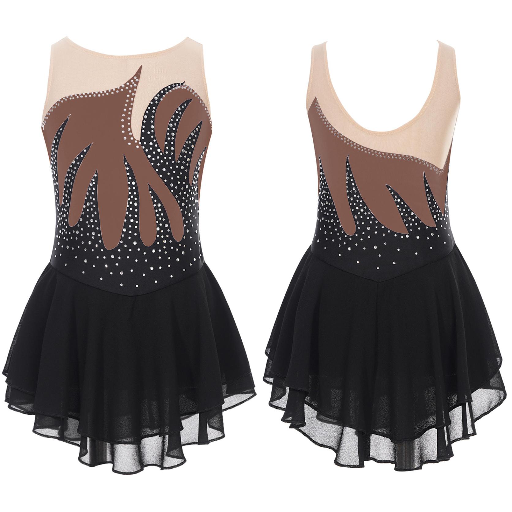 Дівчата, блискучі стрази, балетні ліричні танцювальні сукні, кольорові прозорі сітчасті сукні, дитячі костюми для фігурного катання. 15-16 Years коричневий
Дівчата, блискучі стрази, балетні ліричні танцювальні сукні, кольорові прозорі сітчасті сукні, дитячі костюми для фігурного катання. 15-16 Years коричневий