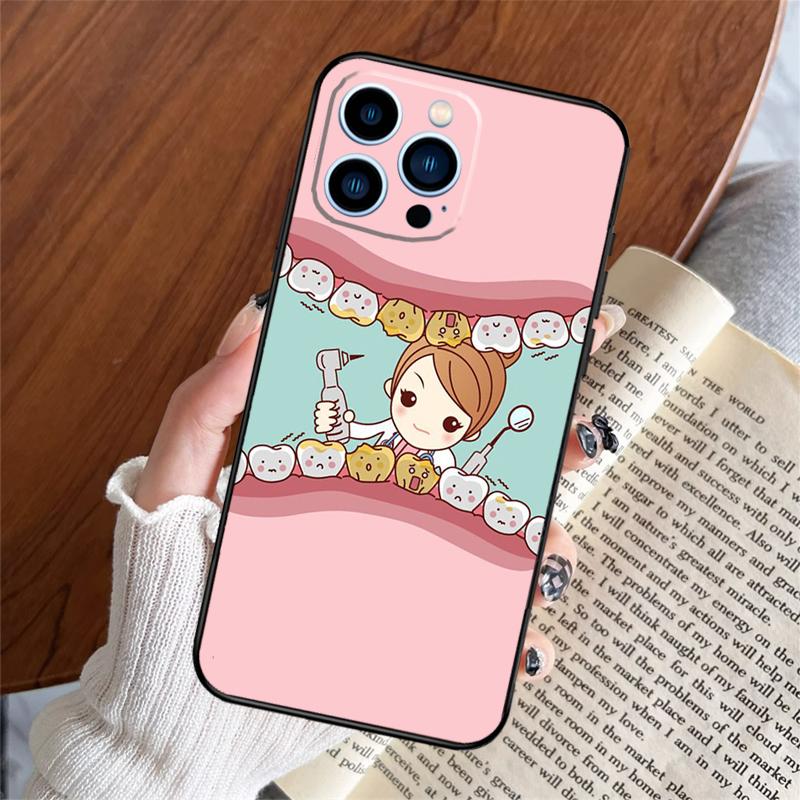 Cartoon Dentist Dental Teeth Phone Case For iPhone 16 15 14 13 12 11 Pro Max Plus 12 13 Mini XR 16e Funda Silicone Cover iPhone 15 Pro
Cartoon Dentist Dental Teeth Phone Case For iPhone 16 15 14 13 12 11 Pro Max Plus 12 13 Mini XR 16e Funda Silicone Cover iPhone 15 Pro