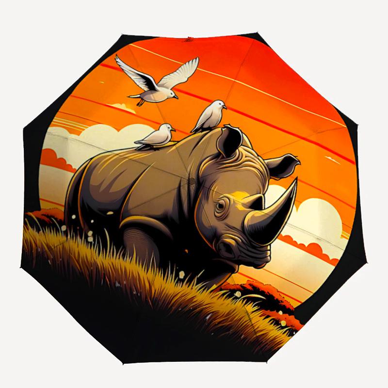 1pc Rhino Birds Sunset Automatic Open/close Umbrella, 8-Rib sturdy structure, Portable Travel Umbrella, Parties, Everyday Useb004
1pc Rhino Birds Sunset Automatic Open/close Umbrella, 8-Rib sturdy structure, Portable Travel Umbrella, Parties, Everyday Useb004