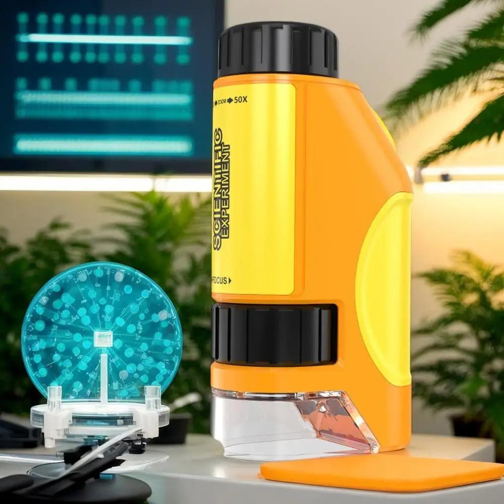 LED Light Source Microscope Science Toy Handheld Little Scientist Microscope Outdoor сірий
LED Light Source Microscope Science Toy Handheld Little Scientist Microscope Outdoor сірий