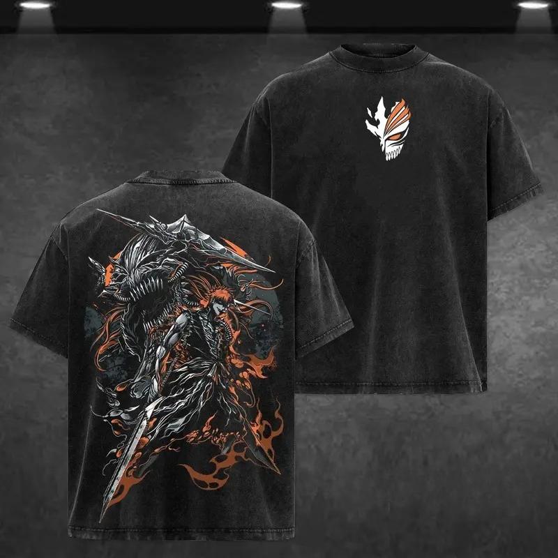Hot Anime BLEACH Zaraki Kenpachi Print Tshirt Men Short Sleeve Clothing Cotton Tshirt Retro Washed T Shirt Harajuku Manga Tops S
Hot Anime BLEACH Zaraki Kenpachi Print Tshirt Men Short Sleeve Clothing Cotton Tshirt Retro Washed T Shirt Harajuku Manga Tops S