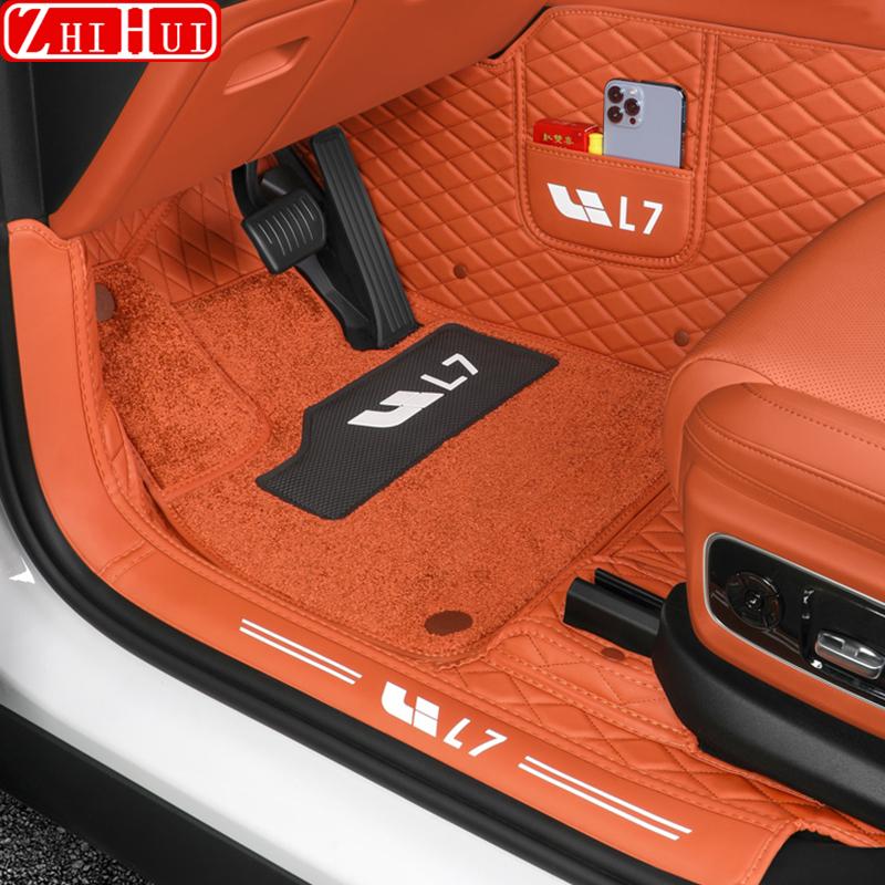 Для Lixiang Li L7 2024 2023 автомобильные коврики для укладки двухслойная искусственная кожа коврик для ног багажник аксессуары для напольного покрытия салона
Для Lixiang Li L7 2024 2023 автомобильные коврики для укладки двухслойная искусственная кожа коврик для ног багажник аксессуары для напольного покрытия салона