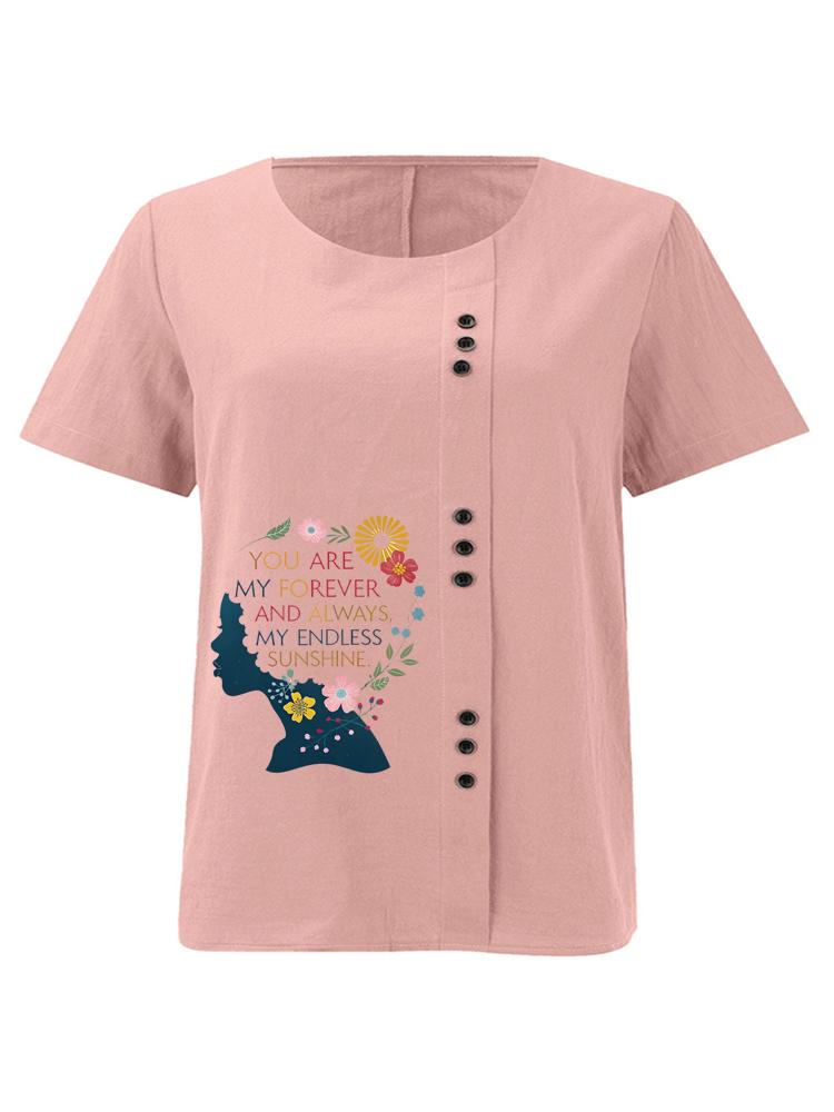 Women s Fashion Floral Alphabet Print Round Neck Short Sleeve T-shirt Summer Casual Cotton Linen Graphic Shirt Leisure Loose Blouse Tops S розовый
Women s Fashion Floral Alphabet Print Round Neck Short Sleeve T-shirt Summer Casual Cotton Linen Graphic Shirt Leisure Loose Blouse Tops S розовый