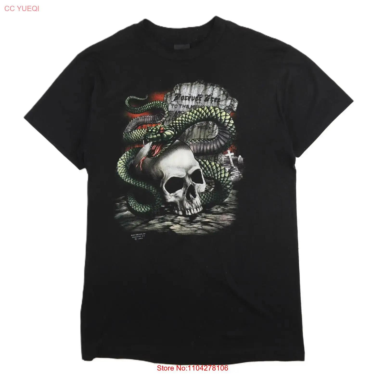 Vintage Snake Skull Graveyard 3D Emblem Just Brass T Shirt Size Medium 1988 80s vintage Washed Versatile Unisex Slightly 5XL різнокольоровий
Vintage Snake Skull Graveyard 3D Emblem Just Brass T Shirt Size Medium 1988 80s vintage Washed Versatile Unisex Slightly 5XL різнокольоровий