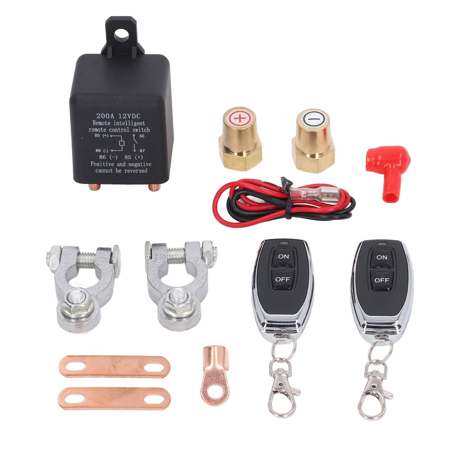 Car Battery Disconnect Switch Power Cut Off Kill Switch with Remote Control for Automotive
Car Battery Disconnect Switch Power Cut Off Kill Switch with Remote Control for Automotive