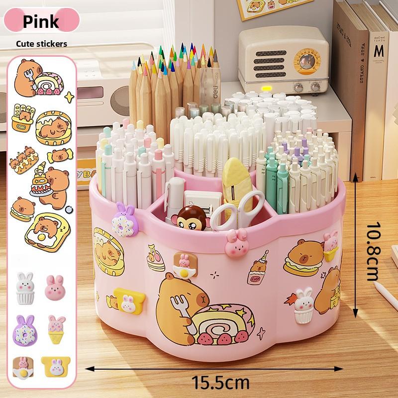 Pen Holder Rotating Pen Container Creative Cute Style Student Boys Girls Makeup Brush Storage Box Light Luxury Office Supplies розовый
Pen Holder Rotating Pen Container Creative Cute Style Student Boys Girls Makeup Brush Storage Box Light Luxury Office Supplies розовый