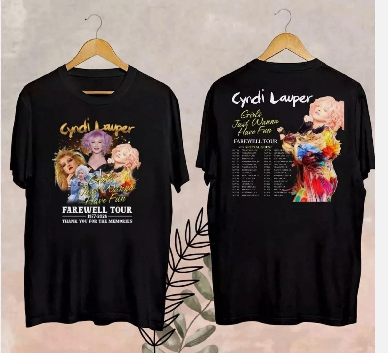 2024 Cyndi Lauper Girl Just Wanna Have Fun Farewell Tour 100% Cotton T-shirt Mens Tees Top, Fans gift XL
2024 Cyndi Lauper Girl Just Wanna Have Fun Farewell Tour 100% Cotton T-shirt Mens Tees Top, Fans gift XL