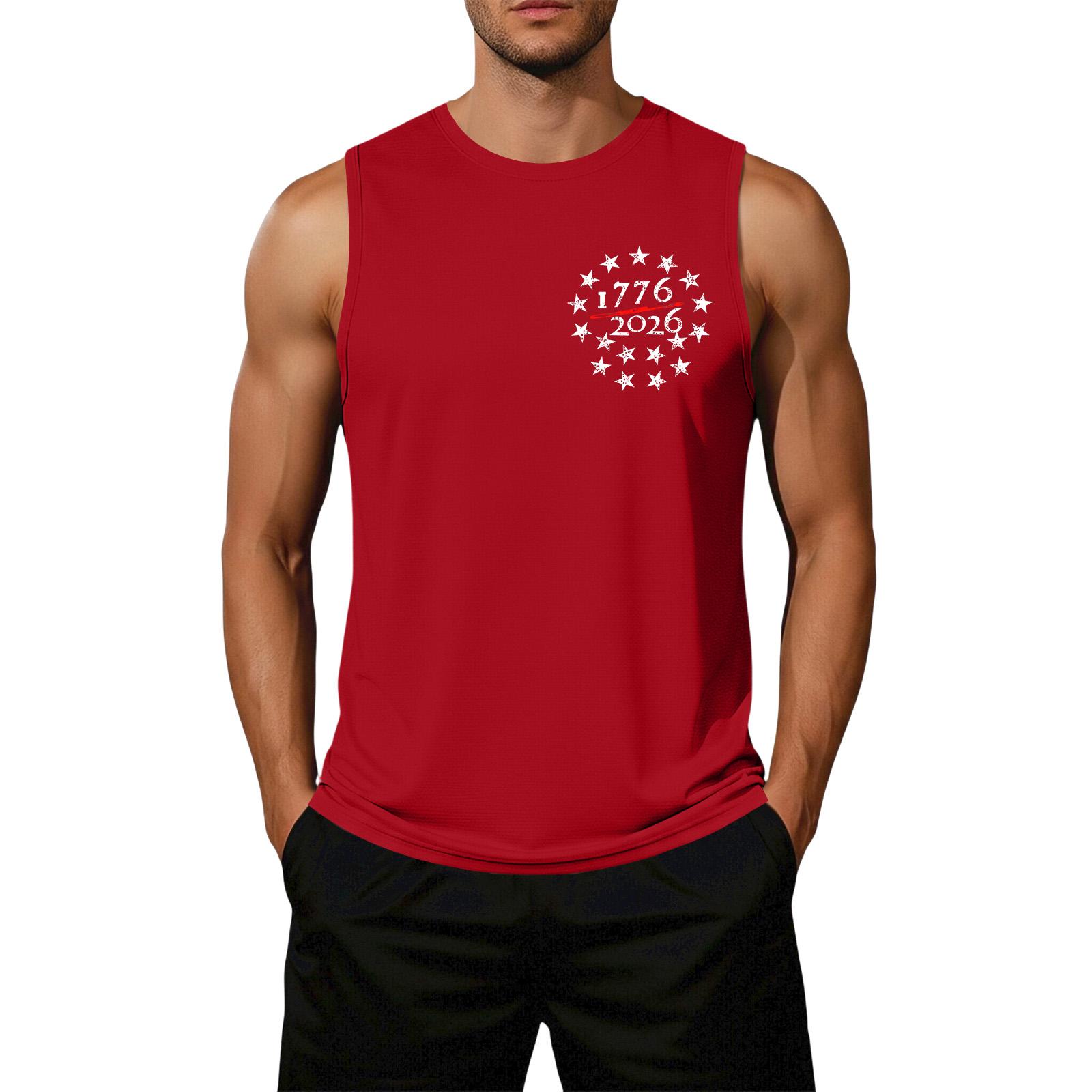Men s Loose Fit Sleeveless Tank Top Casual Flag Print 250 Years Anniversary Graphic Muscle Shirt Summer Workout Sleeveless Tee XXXXL червоний
Men s Loose Fit Sleeveless Tank Top Casual Flag Print 250 Years Anniversary Graphic Muscle Shirt Summer Workout Sleeveless Tee XXXXL червоний
