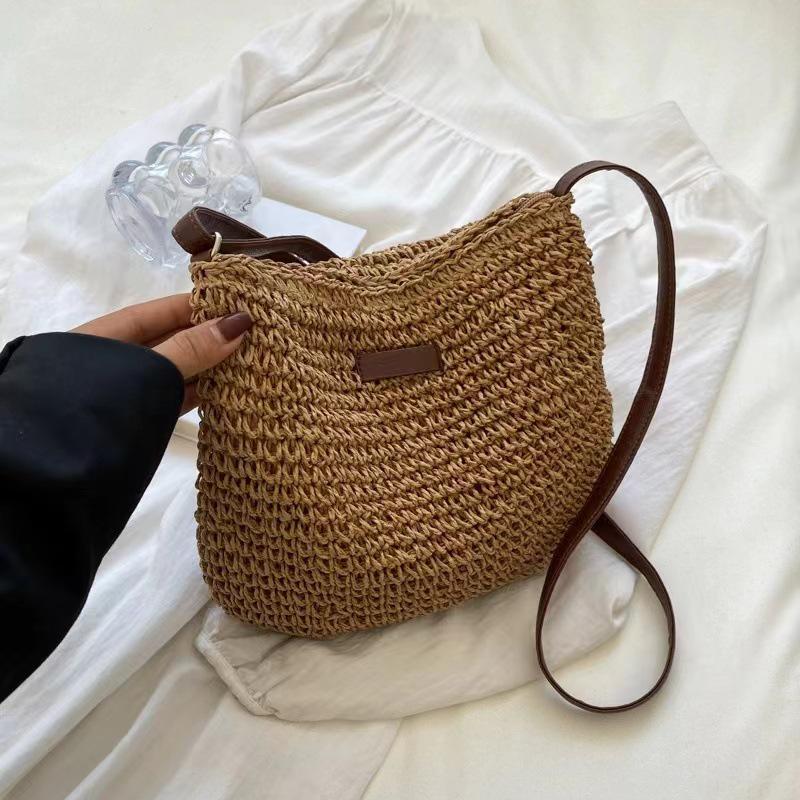Handmade Straw Woven Crossbody Bag - Beach Vacation Mori Style, Large Capacity Tote
Handmade Straw Woven Crossbody Bag - Beach Vacation Mori Style, Large Capacity Tote