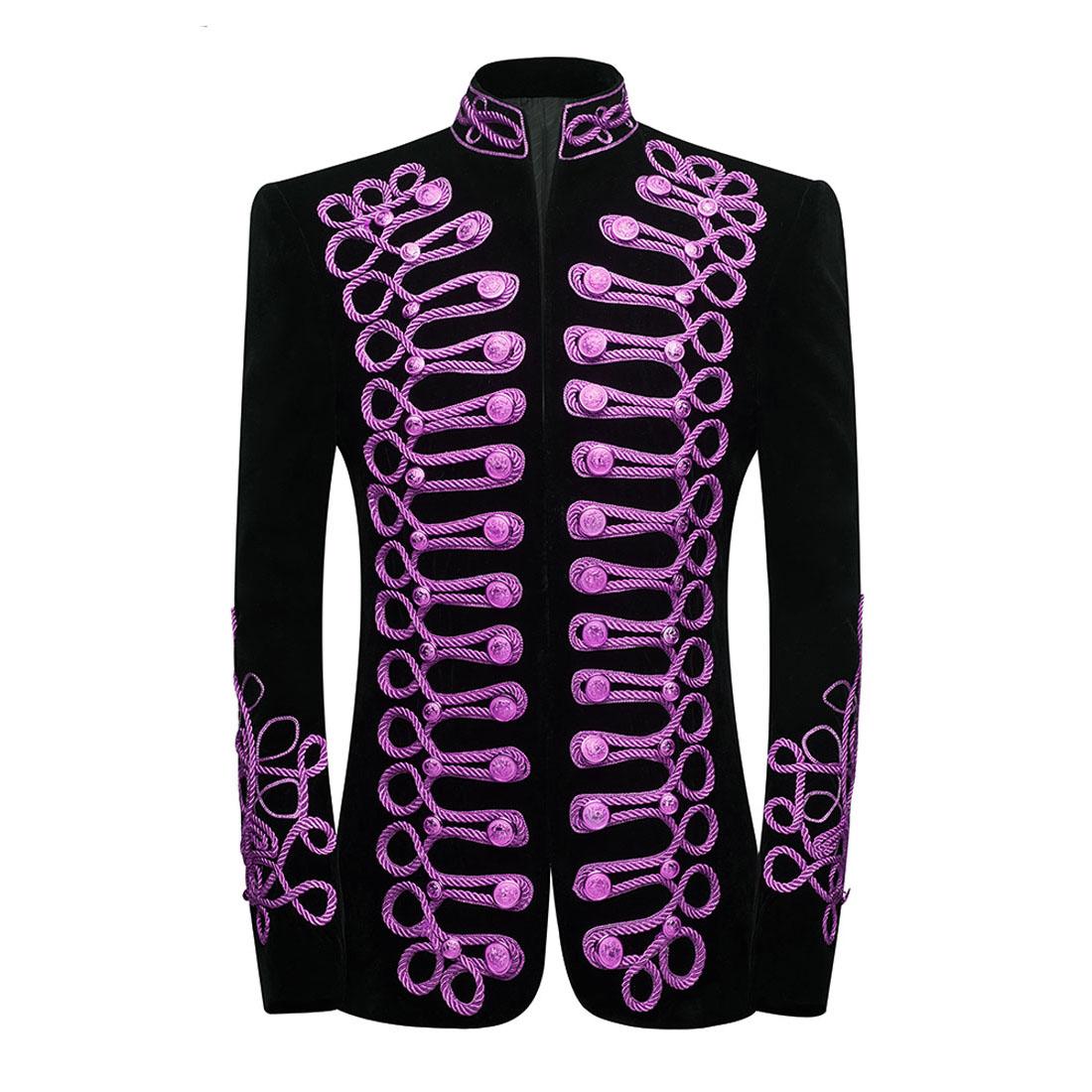 PYJTRL Mens Stylish Court Prince Purple Embroidery Blazers Suit Jacket 3XL фіолетовий
PYJTRL Mens Stylish Court Prince Purple Embroidery Blazers Suit Jacket 3XL фіолетовий