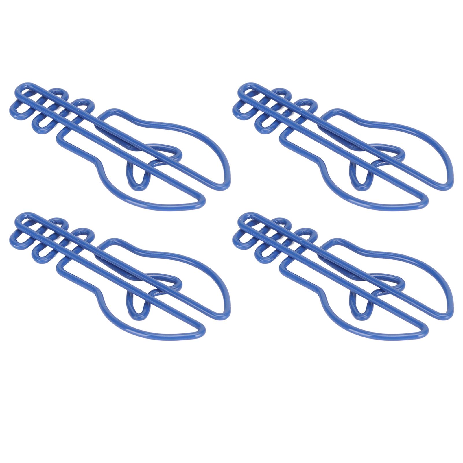 100 шт. Скрепки для бумаги маленькие милые в форме лампочки металлические канцелярские принадлежности для заметок синие синий