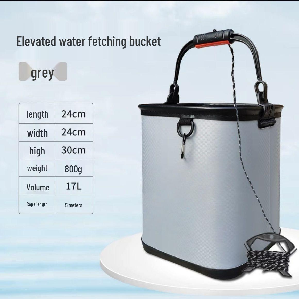 Foldable EVA Water & Fishing Bucket with Breathable Mesh – Portable for Car Wash & Fishing Gear. 17L сірий колір
Foldable EVA Water & Fishing Bucket with Breathable Mesh – Portable for Car Wash & Fishing Gear. 17L сірий колір