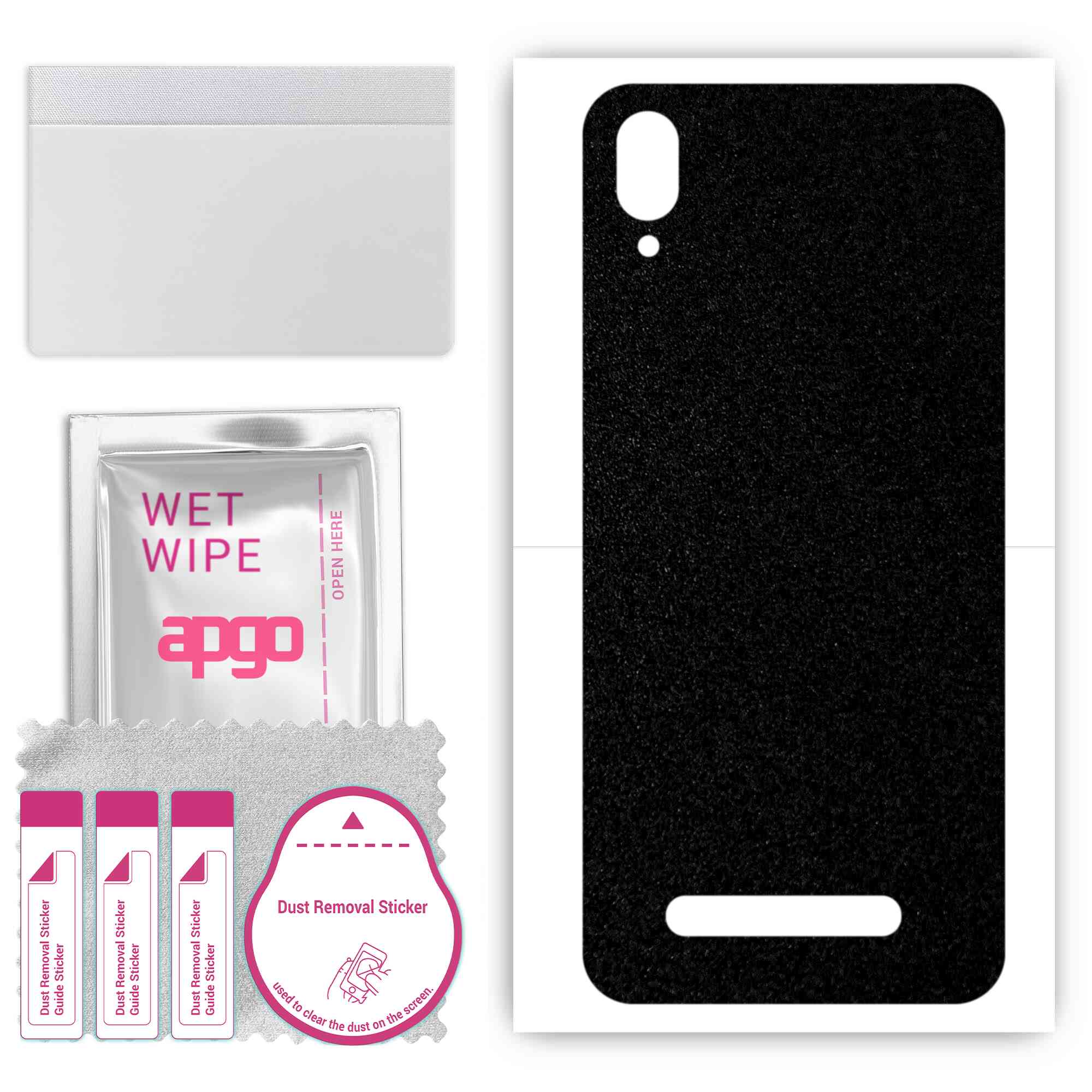 apgo Protective Skin Sticker for the back compatible with Doogee Y8C, Wrap Film, Foil, Vinyl - Pattern Matte Black
apgo Protective Skin Sticker for the back compatible with Doogee Y8C, Wrap Film, Foil, Vinyl - Pattern Matte Black