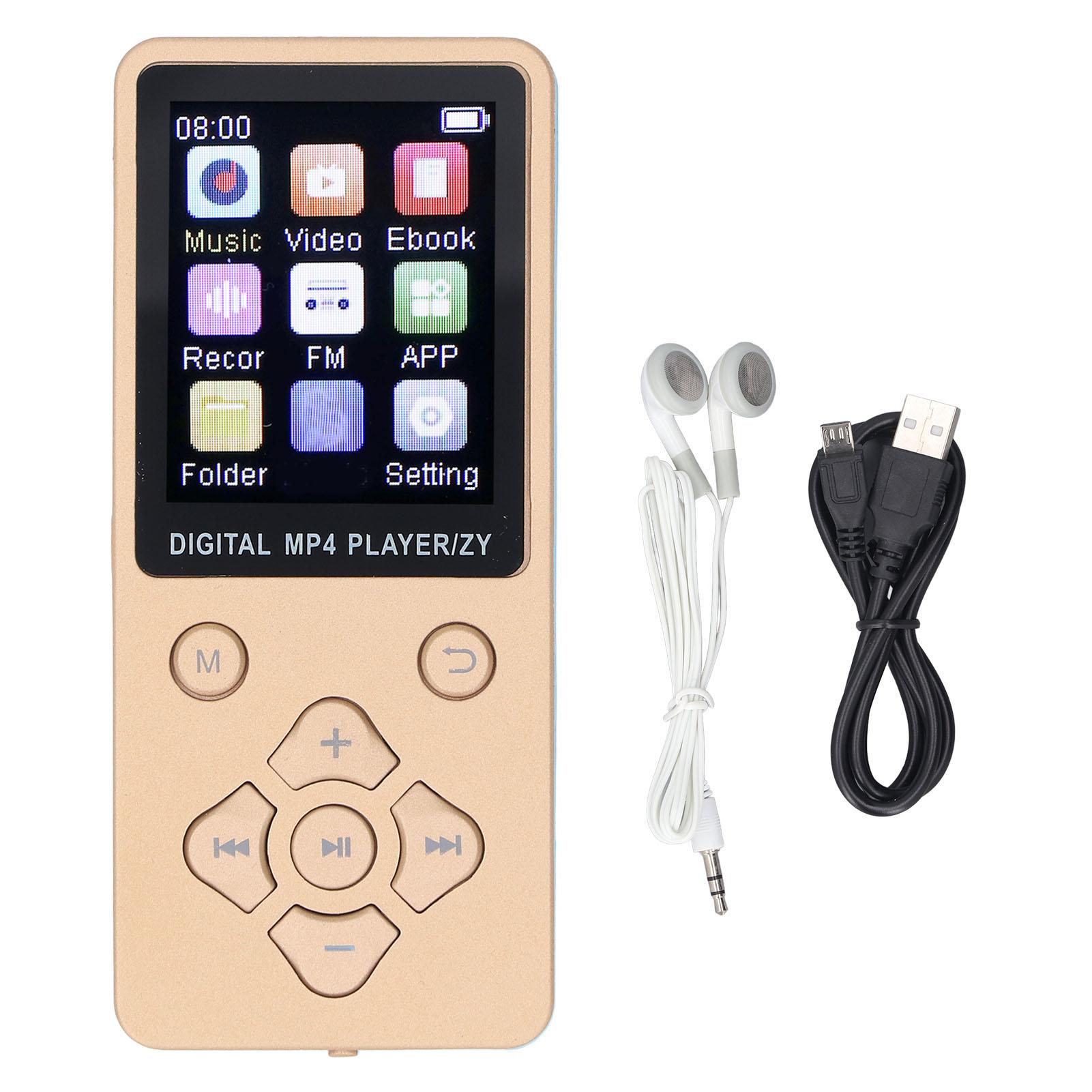 MP3-плеер 1,8-дюймовый цветной экран BT5.0 портативный HiFi звуковой плеер для записи фото-видеокниг Gold
MP3-плеер 1,8-дюймовый цветной экран BT5.0 портативный HiFi звуковой плеер для записи фото-видеокниг Gold