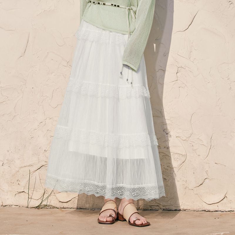 Shifan Li White French Style Pettiskirt Female 25 Summer New Arrival Light Fairy A- line Skirt Light Cake Dress Ben White 155/60A/S
Shifan Li White French Style Pettiskirt Female 25 Summer New Arrival Light Fairy A- line Skirt Light Cake Dress Ben White 155/60A/S