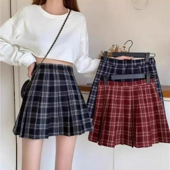 Women s High-Waist Retro Plaid A-Line Pleated Skirt for Spring, Summer, Autumn – Anti-Exposure Short Korean Style Large
Women s High-Waist Retro Plaid A-Line Pleated Skirt for Spring, Summer, Autumn – Anti-Exposure Short Korean Style Large