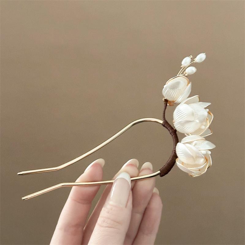1Pcs Party U-Shaped Hair Pin Hair Accessories Elegant Retro Magnolia Flower Alloy Hair Clip Perfect For Curling Or Straight Hair A1
1Pcs Party U-Shaped Hair Pin Hair Accessories Elegant Retro Magnolia Flower Alloy Hair Clip Perfect For Curling Or Straight Hair A1
