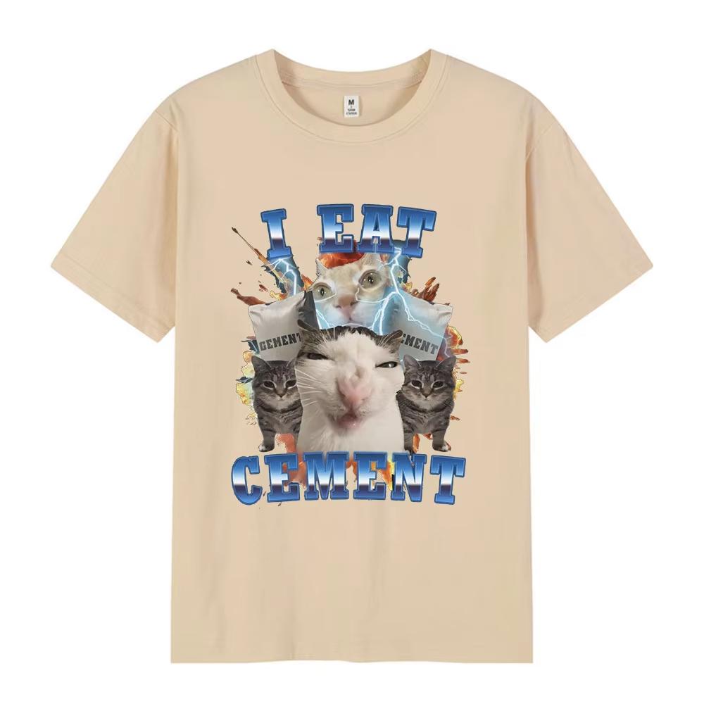 I Eat Cement Funny Cat Meme Graphic Tshirt Mens Womens Fashion Vintage Short Sleeve Tshirts Casual Cotton Oversized T Shirts 4XL
I Eat Cement Funny Cat Meme Graphic Tshirt Mens Womens Fashion Vintage Short Sleeve Tshirts Casual Cotton Oversized T Shirts 4XL