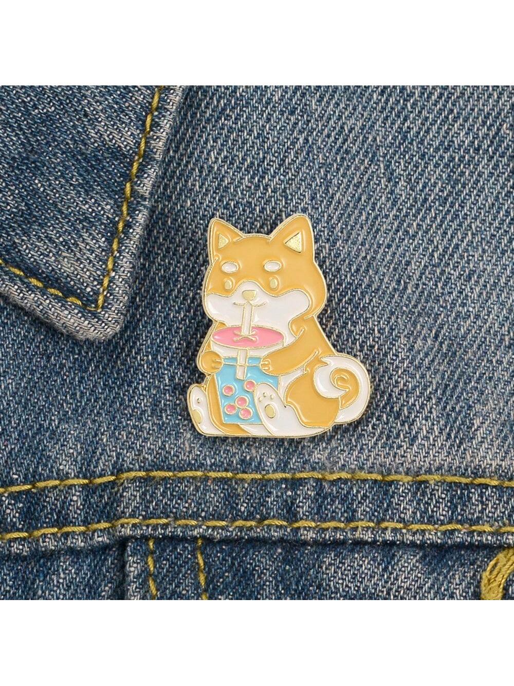 1 pieces of children s cartoon cute little dog drinking milk tea alloy brooches, daily matching clothes,bags,accessories, badges
1 pieces of children s cartoon cute little dog drinking milk tea alloy brooches, daily matching clothes,bags,accessories, badges