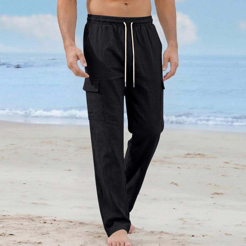 Spring/Autumn Workwear Style Multi-Pocket Straight-Leg Linen Men s Casual Work Trousers - Plus Size Loose Fit Long Trousers for Men S чёрный
Spring/Autumn Workwear Style Multi-Pocket Straight-Leg Linen Men s Casual Work Trousers - Plus Size Loose Fit Long Trousers for Men S чёрный