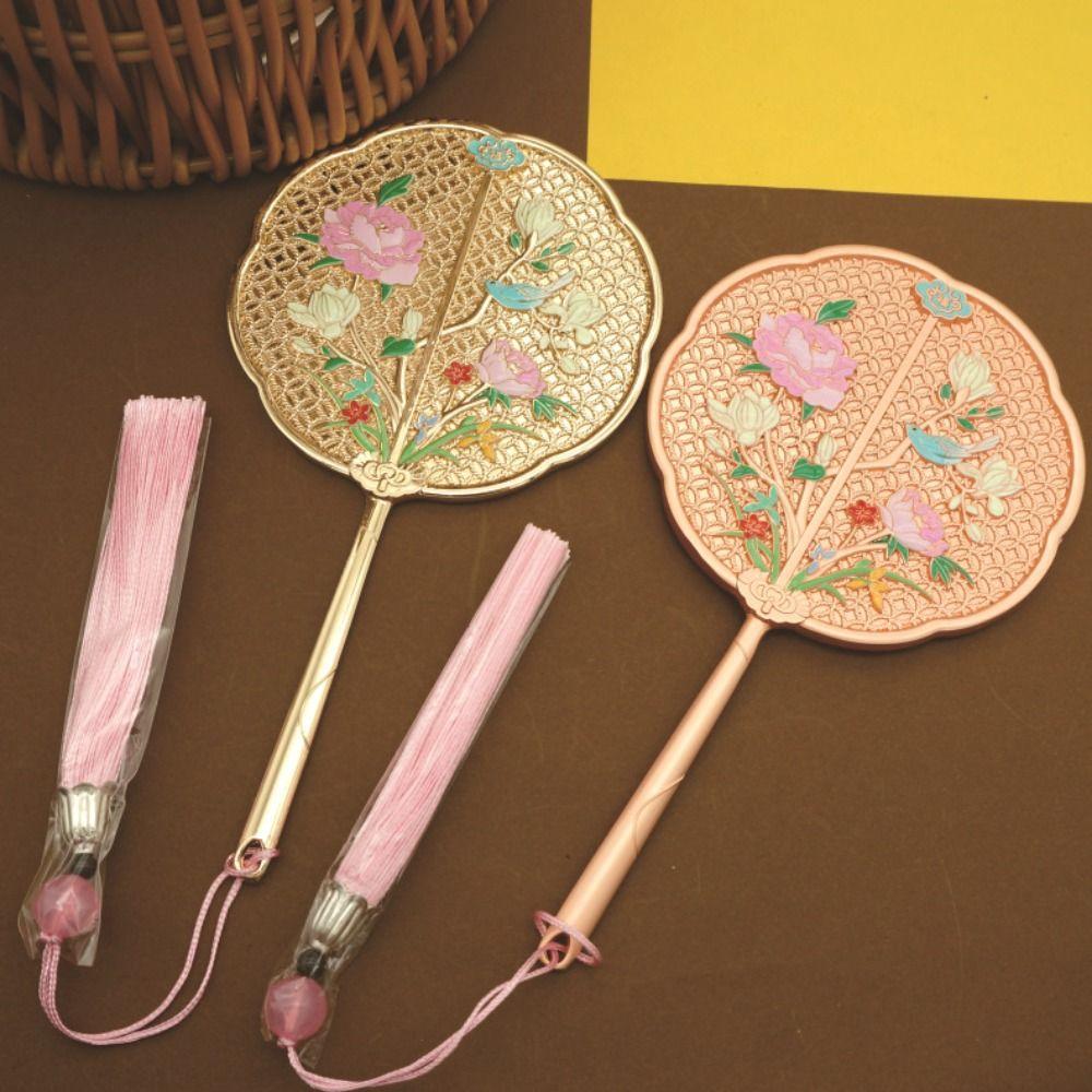 Exquisite Handle Makeup Mirror 3D Flower Round Vanity Mirror Retro Chinese Style Mirror Unisex Rose Gold Round
Exquisite Handle Makeup Mirror 3D Flower Round Vanity Mirror Retro Chinese Style Mirror Unisex Rose Gold Round