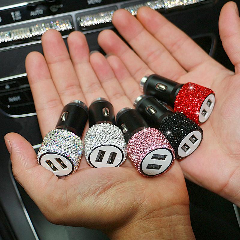 Автомобильное зарядное устройство с двумя USB-портами и алмазной инкрустацией и функцией молотка Car Charger белый
Автомобильное зарядное устройство с двумя USB-портами и алмазной инкрустацией и функцией молотка Car Charger белый