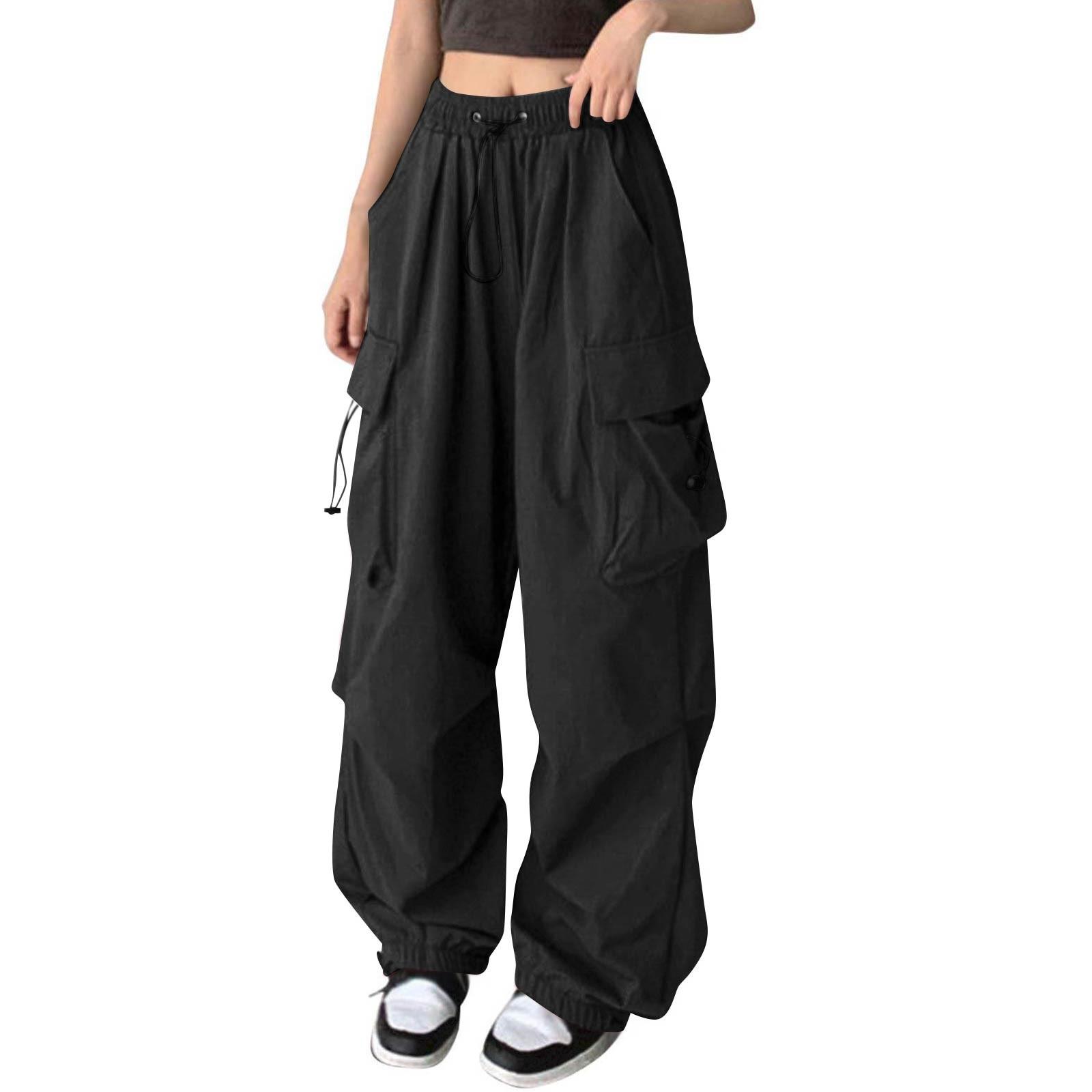 Women s Color Casual Pants Elastic Waist Sprort Pants With Pockets M чорний
Women s Color Casual Pants Elastic Waist Sprort Pants With Pockets M чорний