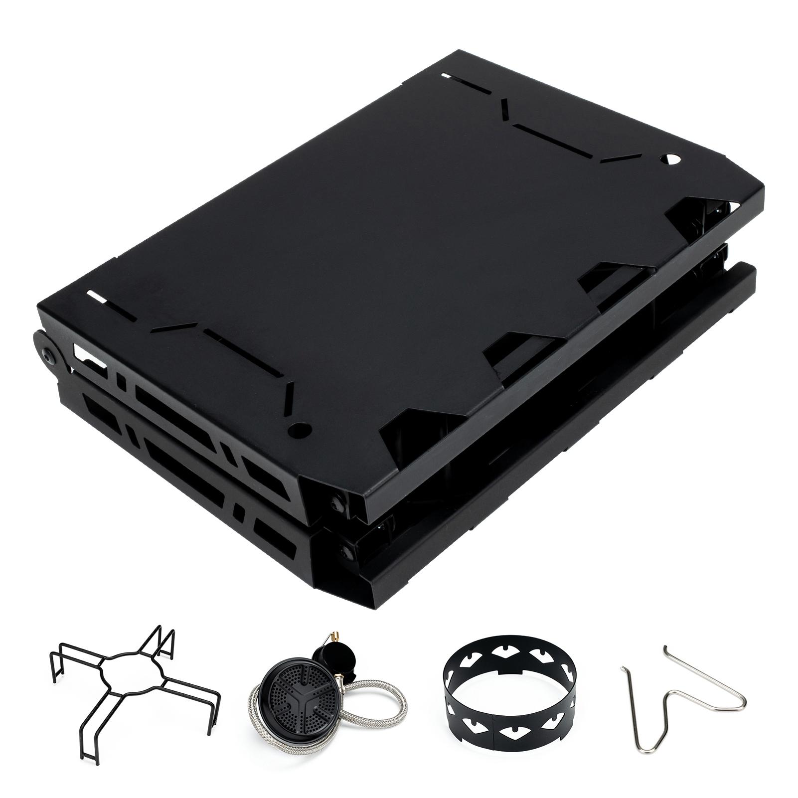 Outdoor Folding Portable Card Stove Camping Picnic Stove Set Compact with Storage Bag
Outdoor Folding Portable Card Stove Camping Picnic Stove Set Compact with Storage Bag