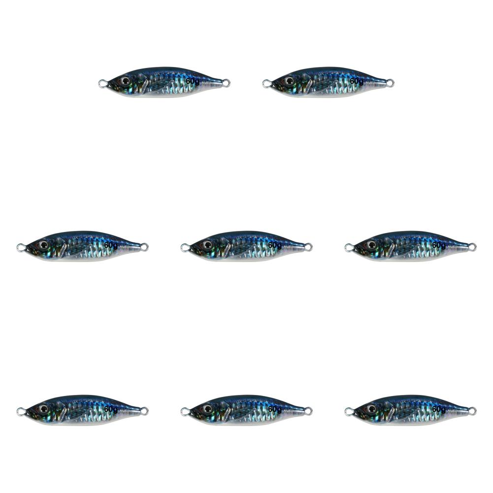 6UK 3D Print UV Luminous Mackerel Fishing Lures Bionic 6.8cm 60g Bait (Blue)
6UK 3D Print UV Luminous Mackerel Fishing Lures Bionic 6.8cm 60g Bait (Blue)