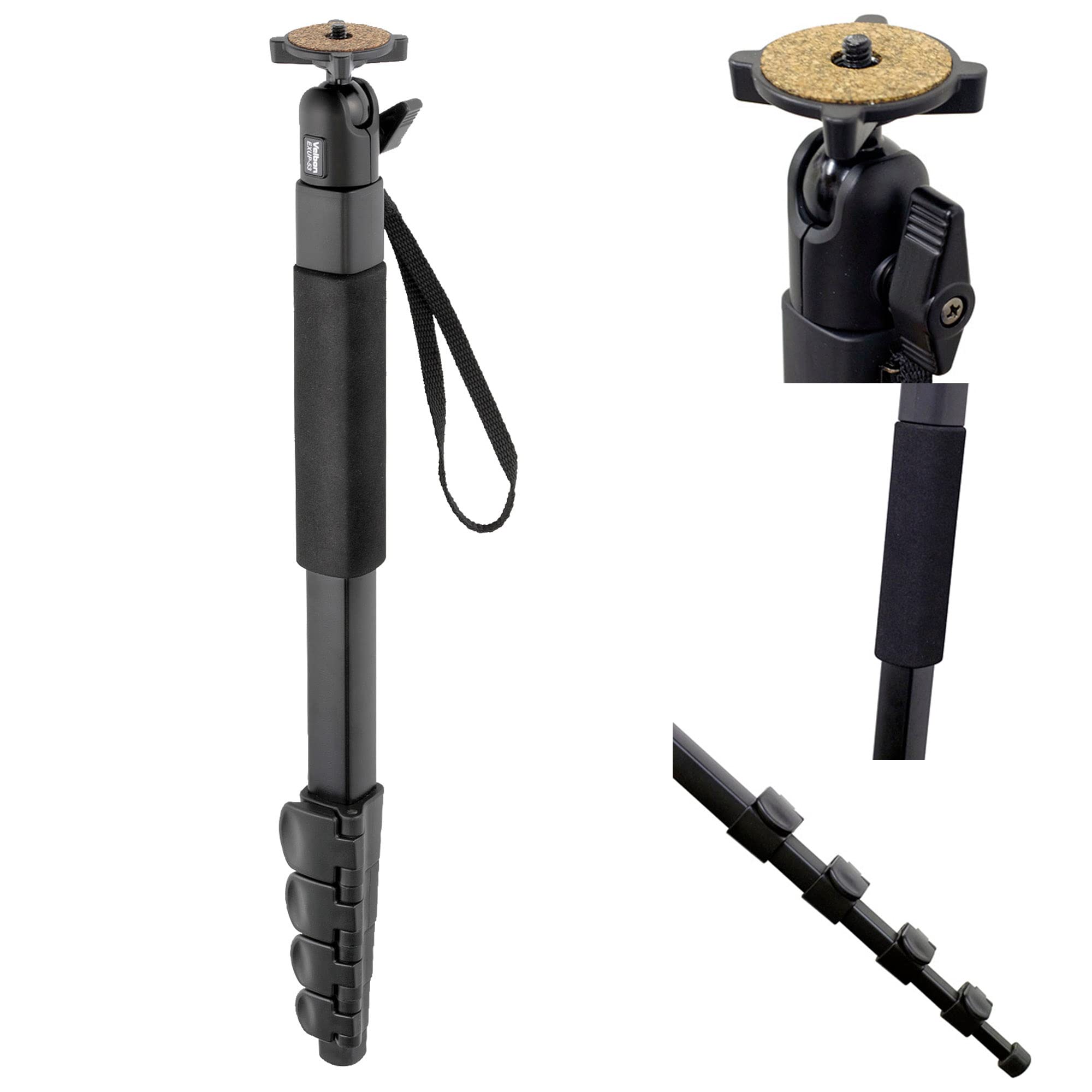 Velbon Aluminum Monopod AZ Lever lock type Leg diameter 23mm 5 steps Total height 150cm Free head included Light and easy entry type 0017915720534
Velbon Aluminum Monopod AZ Lever lock type Leg diameter 23mm 5 steps Total height 150cm Free head included Light and easy entry type 0017915720534