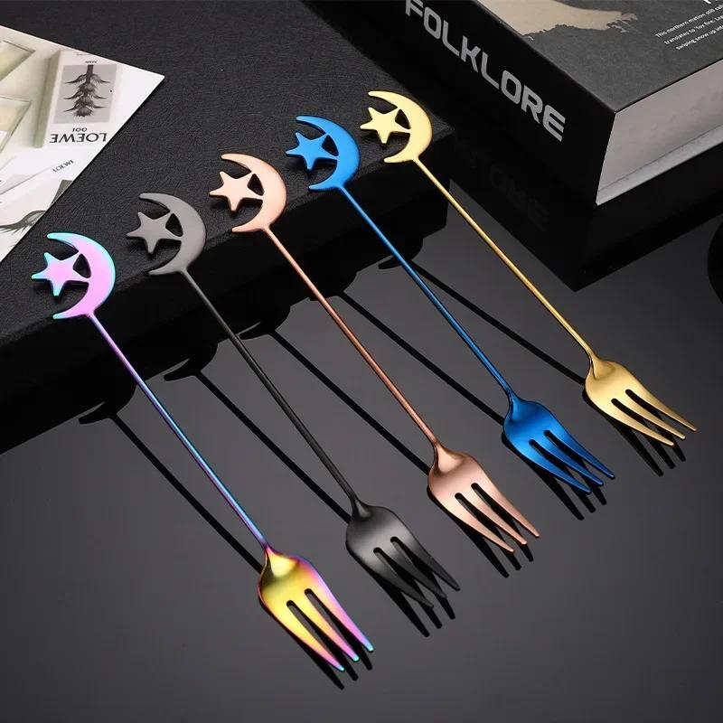 304 Stainless Steel Spoon Star Moon Spoons Forks Tableware Creative Coffee Mixing Spoon Dessert Spoons Fruit Fork Gift
304 Stainless Steel Spoon Star Moon Spoons Forks Tableware Creative Coffee Mixing Spoon Dessert Spoons Fruit Fork Gift