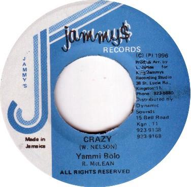 7inch Record YAMI BOLO - Crazy NONE Jammy s Records 1996 Jamaica Reggae, Ska & Dub Used
7inch Record YAMI BOLO - Crazy NONE Jammy s Records 1996 Jamaica Reggae, Ska & Dub Used