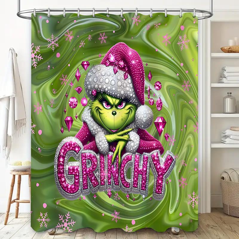 Занавеска для душа украшена розовой рождественской шапкой 90X180cm(35x70in)
Занавеска для душа украшена розовой рождественской шапкой 90X180cm(35x70in)