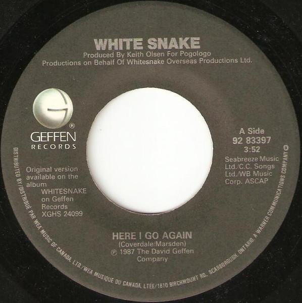7-дюймовая пластинка WHITESNAKE Here I Go Again 9283397 Geffen Records 1987 Канада Рок Б/у
7-дюймовая пластинка WHITESNAKE Here I Go Again 9283397 Geffen Records 1987 Канада Рок Б/у