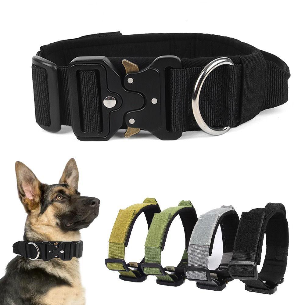 Wear Resistant Tactical Dog Collar Explosion-proof Dog Training Collars Police Dog Collar For Dogs M серый
Wear Resistant Tactical Dog Collar Explosion-proof Dog Training Collars Police Dog Collar For Dogs M серый