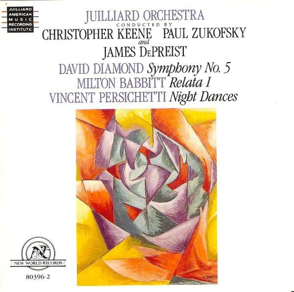 CD DIAMOND, BABBITT; PEACHES - Symphony No. 5 Relata I Night Dance 803962 New World Recor 1990 US Classical Used
CD DIAMOND, BABBITT; PEACHES - Symphony No. 5 Relata I Night Dance 803962 New World Recor 1990 US Classical Used