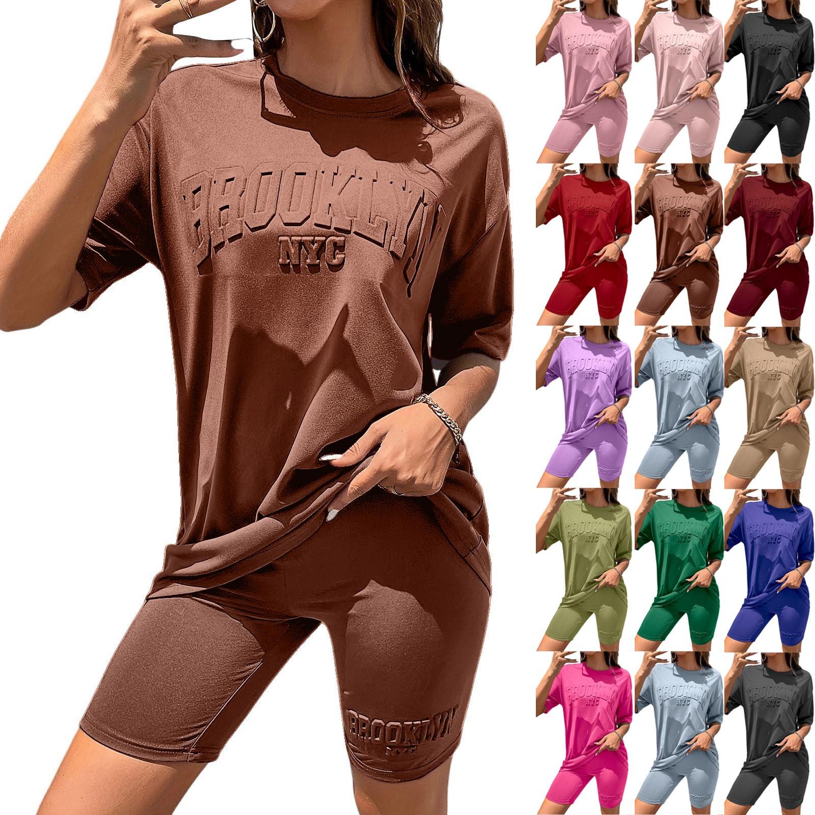 Women s Women Summer Short Sleeve Set Tops Sweatsuit Drawstring Shorts Tracksuit Outfits XL винний
Women s Women Summer Short Sleeve Set Tops Sweatsuit Drawstring Shorts Tracksuit Outfits XL винний