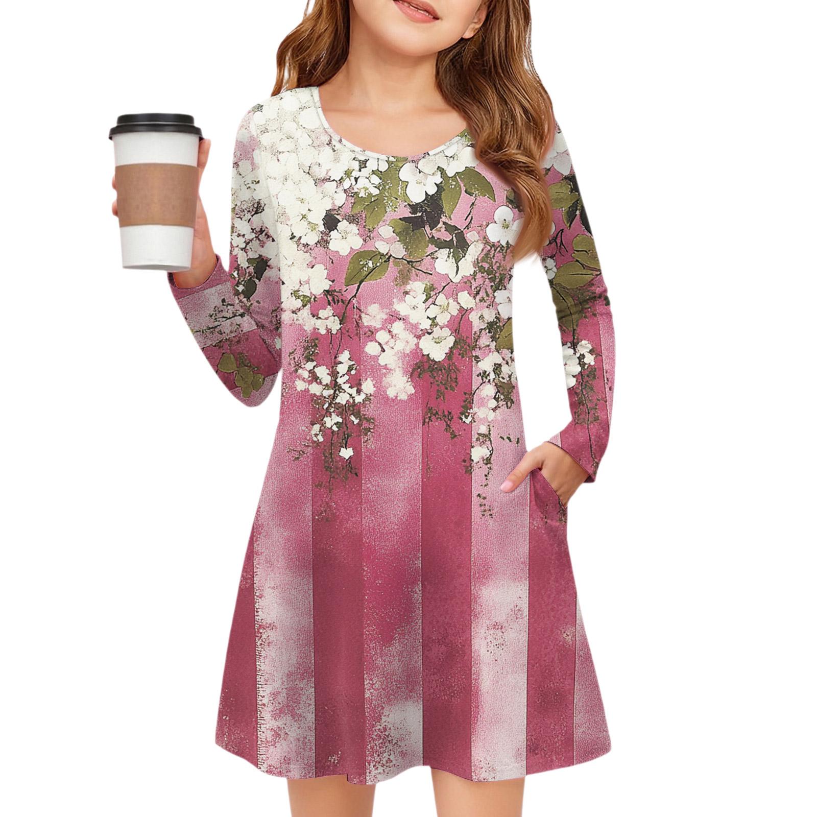 Платье с длинным рукавом для девочек - Платье с цветными карманами 140
Платье с длинным рукавом для девочек - Платье с цветными карманами 140