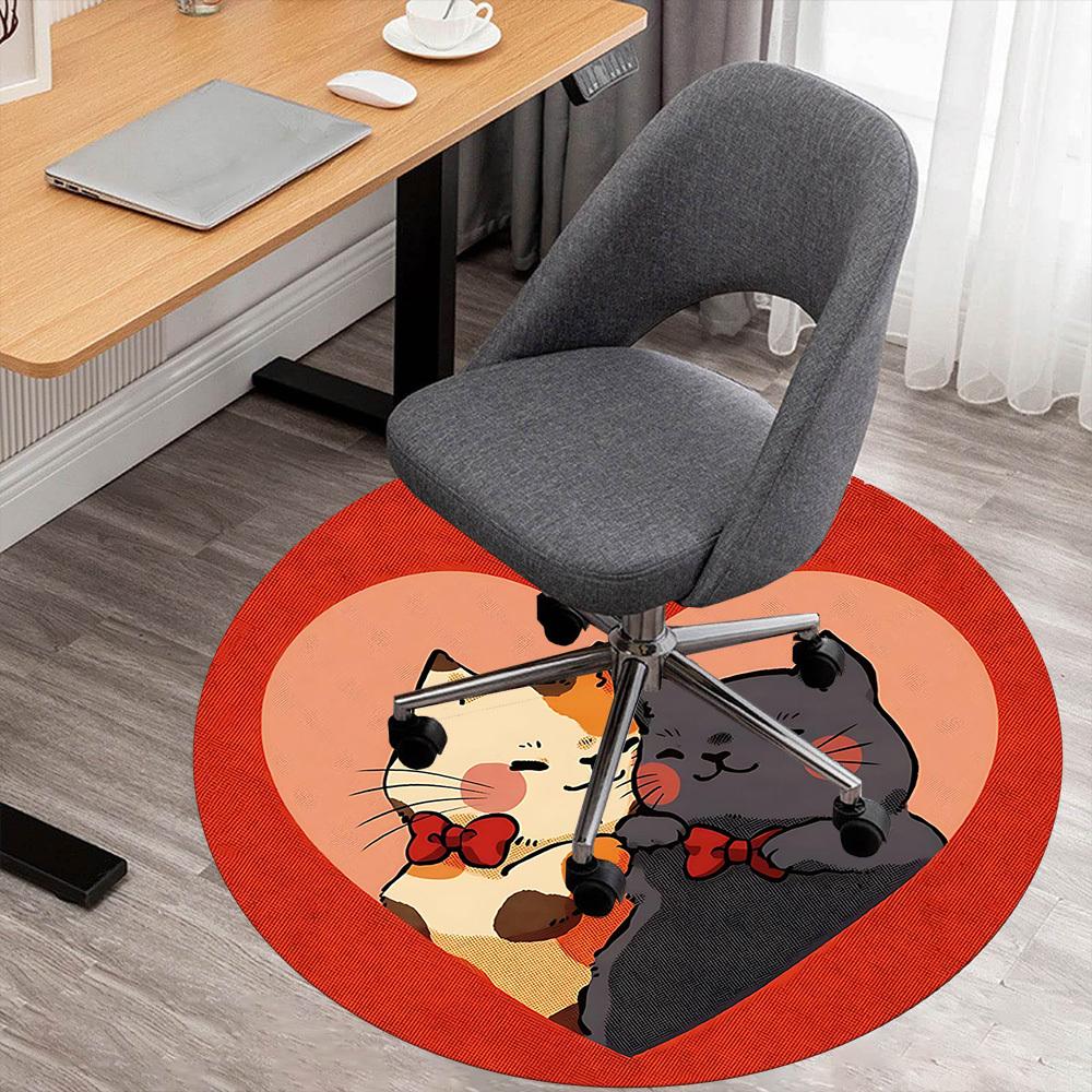 1pc cat love Round Chair mat Area Rug - Non-Slip, Floor Mat for Office, Bedroom, and Indoor Decor -100912 80cm by 80cm
1pc cat love Round Chair mat Area Rug - Non-Slip, Floor Mat for Office, Bedroom, and Indoor Decor -100912 80cm by 80cm